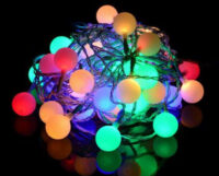 Farebná LED reťaz na večierky a Vianoce