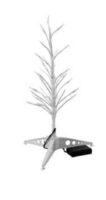 Dekorácie – LED biely stromček 155 cm vysoký