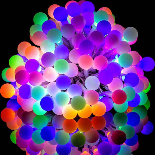 Farebná párty LED reťaz veľké maxi diódy