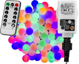 Vonkajšie farebné LED párty svetlá s diaľkovým ovládaním
