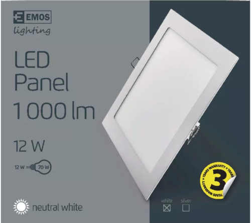 LED panel v bielej farbe