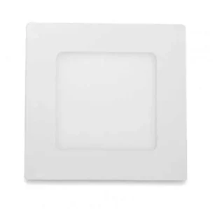 Štvorcový zapustený panel LED v bielej farbe