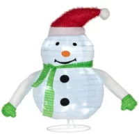 Vianočná LED dekorácia – snehuliak 58 cm vysoký